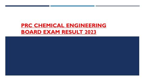 chemical engineering board exam result|RESULT: October 2023 Chemical Engineer ChemEng board exam list of .